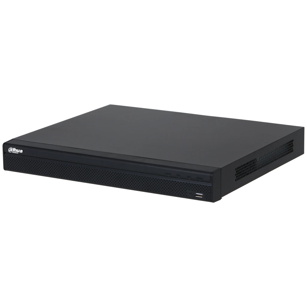 NVR 32 canales 16 puertos PoE soporta 2 discos hasta 20TB Dahua  DHI-NVR4232-16P-4KS3. NVR
