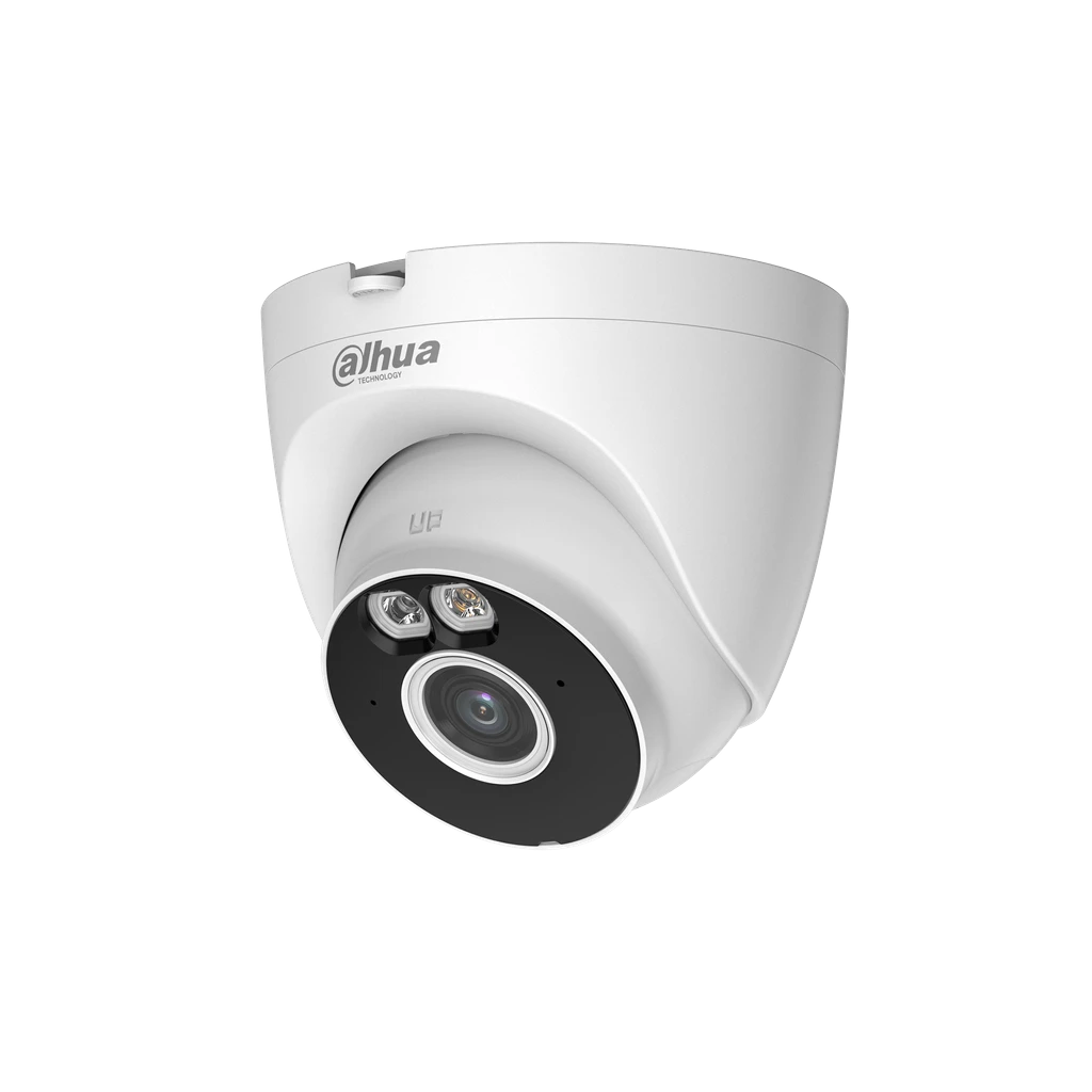 Cámara de red de torreta Wi-Fi de enfoque fijo, luz dual inteligente de 4 MP DH-T4A-PV Dahua