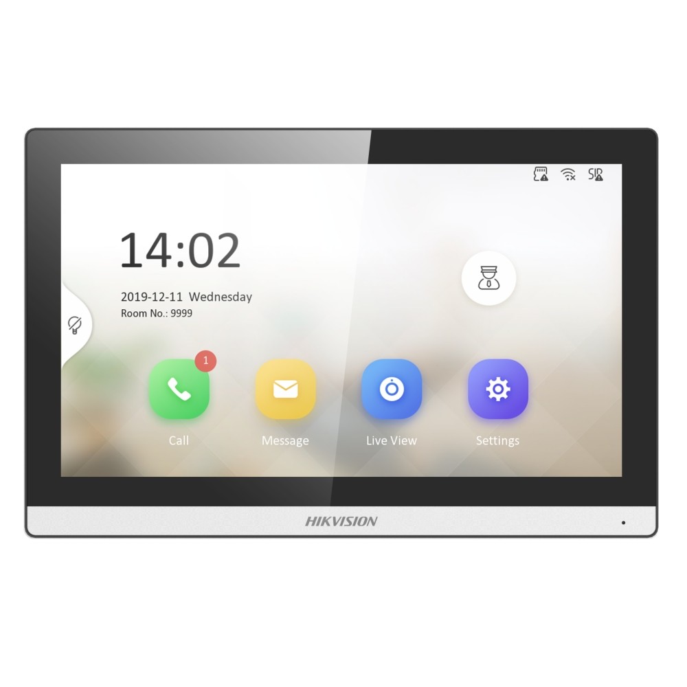 Monitor Interior 7" WIFI 8 Entradas Alarma Audio Bidirec DS-KH6350-WTE1 Hikvision