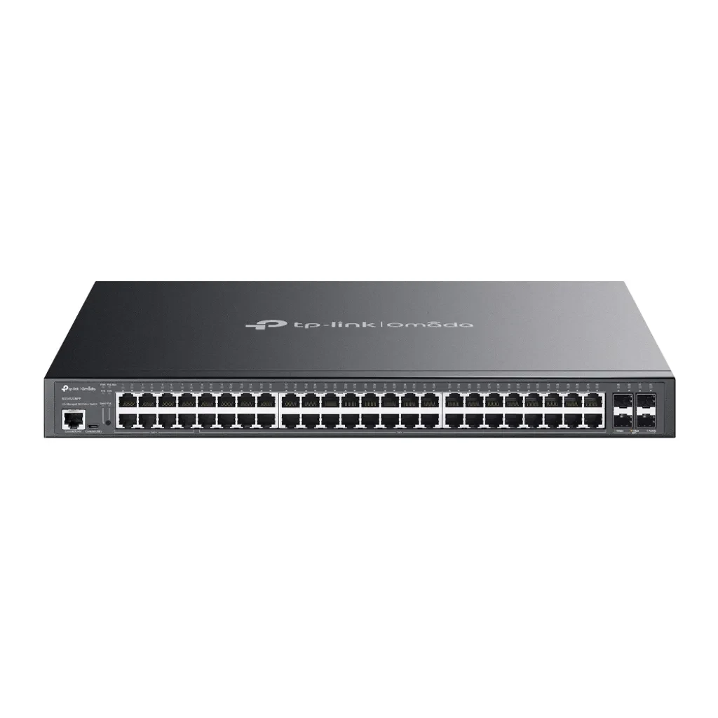 TL-SG3452XMPP. Switch Omada L2+ de 48 puertos Gigabit y 4 SFP+ a 10G, con 40 PoE+ y 8 PoE++
