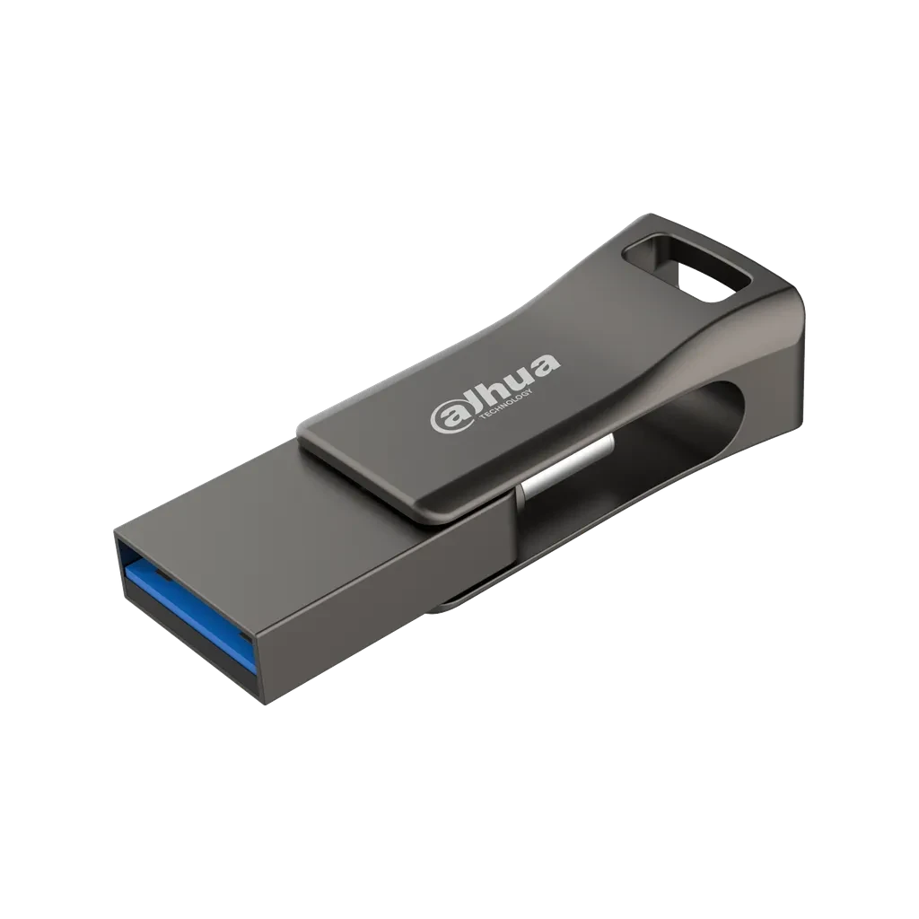 DHI-USB-P639-32-64GB. Memoria USB Dahua de 64G USB 3.2 Gen 1 metálico velocidad de escritura de 6-100 MB/s, velocidad de lectura 20-150 MB/s