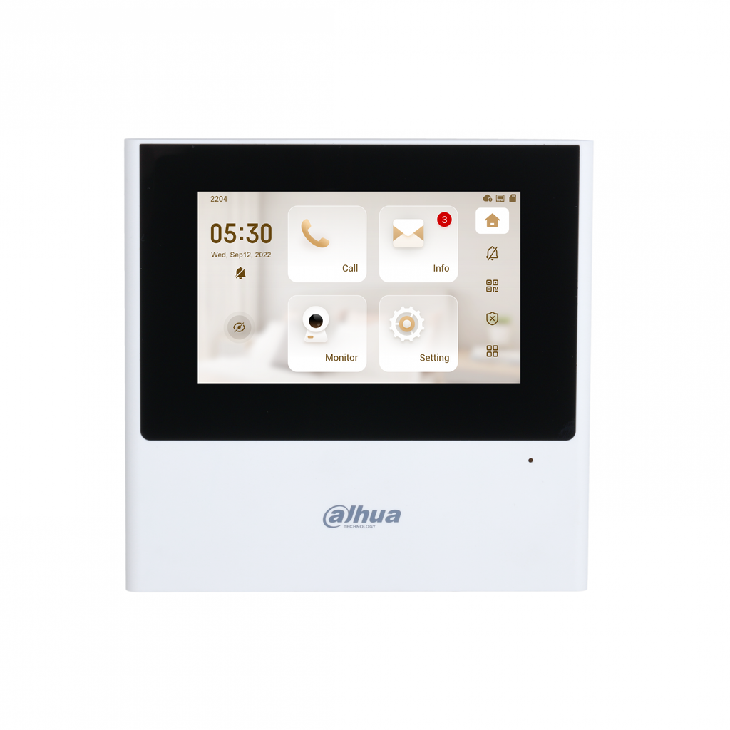 DHI-VTH2611L-WP. Monitor Video Portero Ip y Wifi Dahua Pantalla 4.3 POE