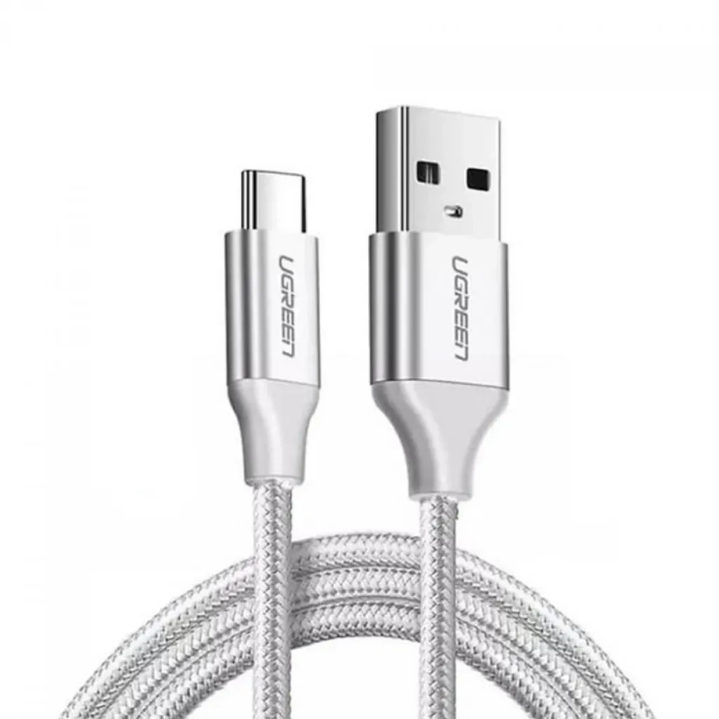 Cable USB-A a USB-C UGREEN 2M Blanco Trenzado US288